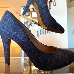 KELLY & KATIE LARISSA DENIM PUMPS 6.5